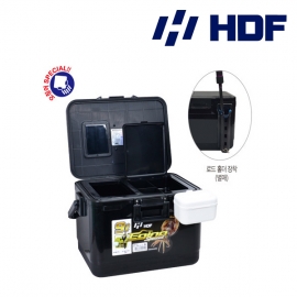 HDF 에깅 스페셜 아이스박스 9L 블랙 소형 쿨러 미끼통 새우통