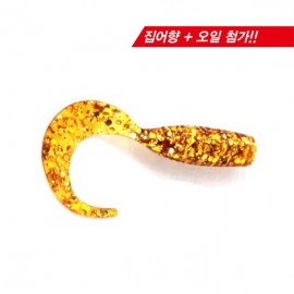 탑케스팅 TPIAA 오로라C글럽 1.5인치 그럽웜 루어 미끼 쏘가리 꺽지 송어